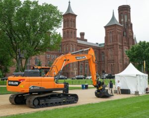 Develon was among the participants this year in the Association of Equipment Manufacturers’ Celebration of Construction on the National Mall. Photo: Develon