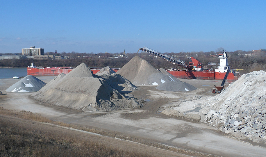 Limestone shipments from U.S. ports were down 18.2 percent in April. Photo: LCA