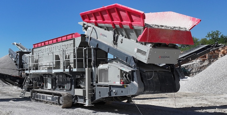 Magna hosted its first open house at Park City Stone, showcasing five pieces of equipment. Photo: Terex