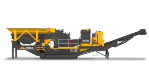 IRock Crushers’ TC-20 mobile impact crusher is suitable for a variety of applications, including recycled concrete and recycled asphalt. Photo: IRock