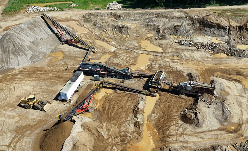 North Central Aggregates’ Greg Kolodziej says setup and teardown are simplified with its new plant. A recent setup, for example, spanned roughly 45 minutes. Photo: Superior Industries