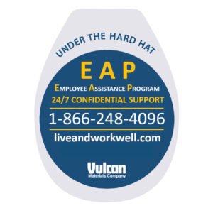 Vulcan Materials’ “Under the Hard Hat” program is designed to integrate mental health awareness and support into the company’s existing safety culture. Photo: Vulcan Materials