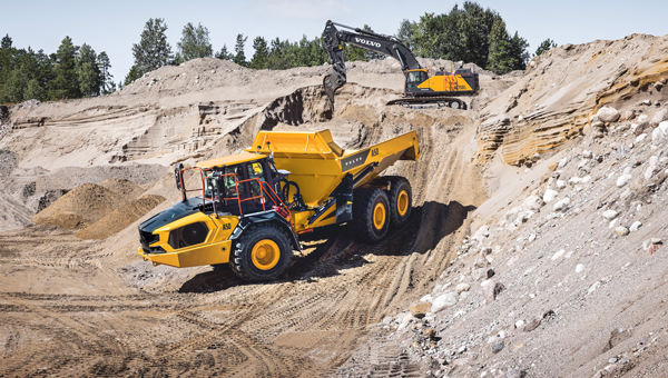 Volvo Construction Equipment introduced the articulated haul truck to the industry in 1966. (Photo: Volvo CE)