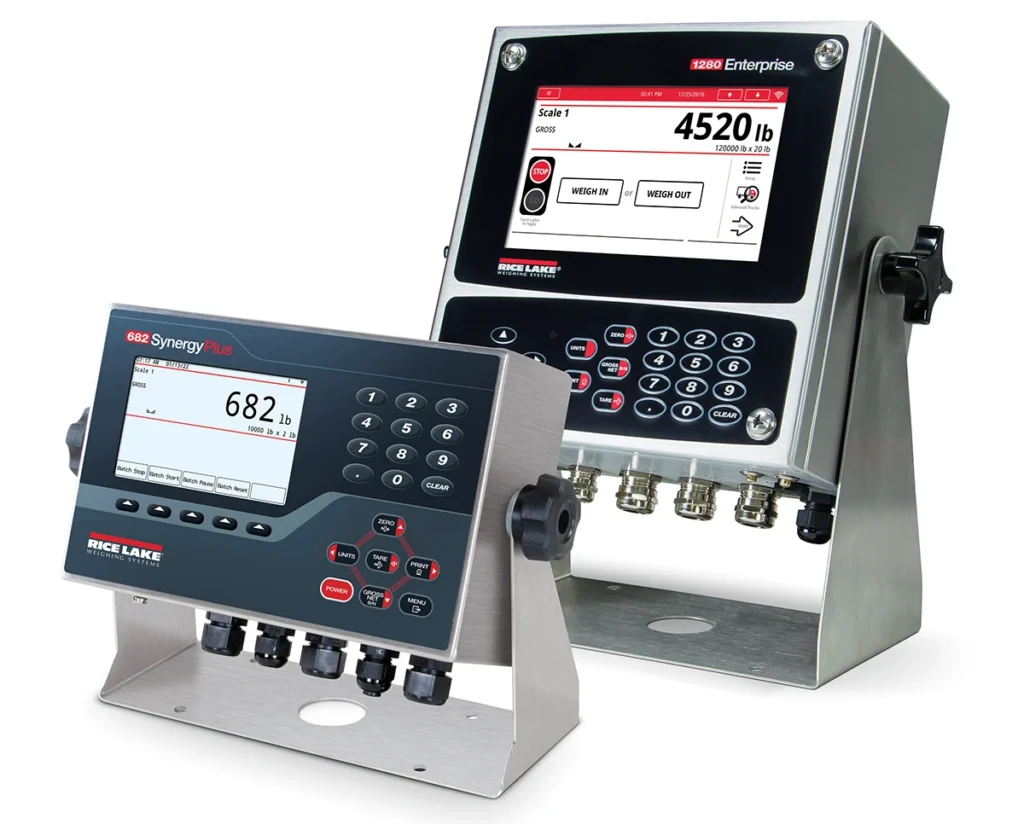 An indicator serves as a truck scale’s control terminal. (Photo: Rice Lake Weighing Systems)