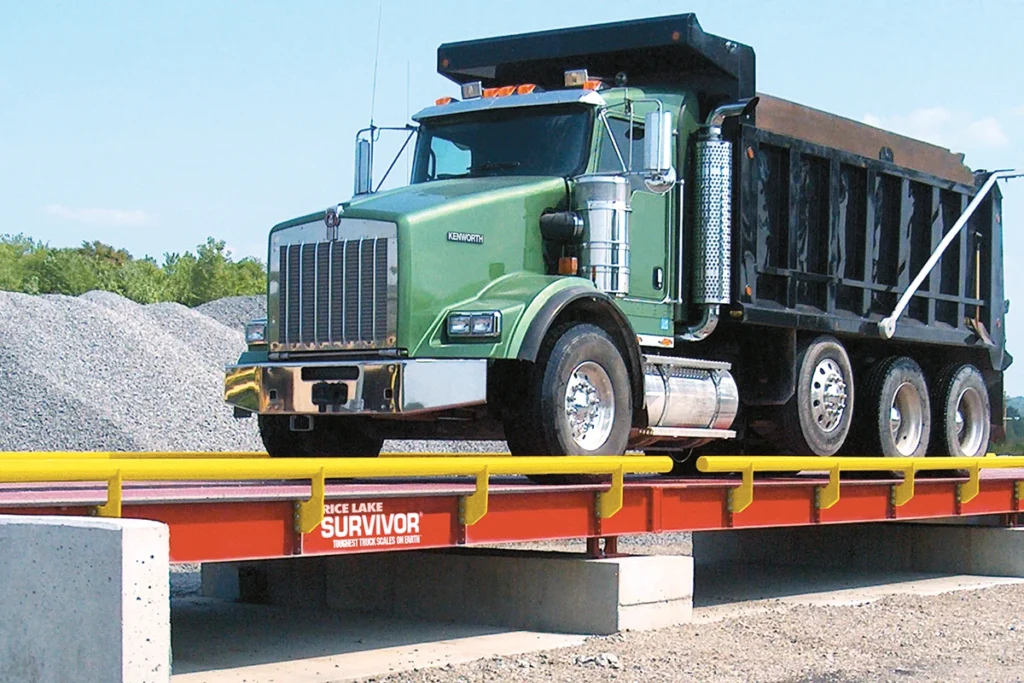 Be sure to keep truck scales free of debris, dirt and other obstructions that interfere with weighing accuracy. (Photo: Rice Lake Weighing Systems)