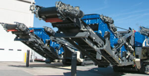 Mark Strader, an equipment dealer whose company represents Kleemann, anticipates tariffs to “level the playing field more with respect to the Chinese.” Photo: Pit & Quarry Staff