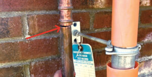 Some eye wash stations have metal piping that’s directly exposed to the hot sun, creating potentially scalding water within them. Photo: Steve Fuller