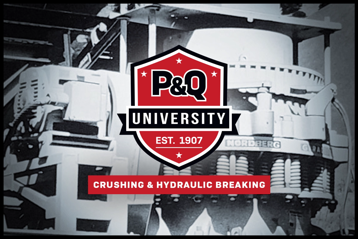 Cone crushers have been around for more than a century, with models like the Nordberg Gyradisc among those commonly used in the mid-20th century. Photo: P&Q Staff