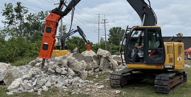 NPK Construction Equipment hosted Demo Days as a celebration of its 40th anniversary, highlighting its partnership with Murphy Tractor & Equipment Co. Photo: P&Q Staff
