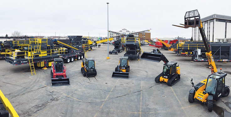 In addition to indoor exhibits, General Equipment & Supplies showcases an assortment of equipment every three years at Aggregate Expo. (Photo: P&Q Staff)