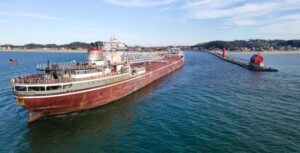 Great Lakes limestone shipments were up 6.5 percent in June. Photo: LCA