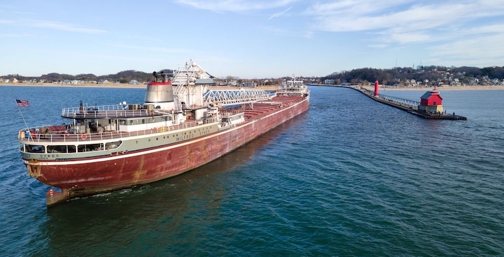 Great Lakes limestone shipments were up 6.5 percent in June. Photo: LCA
