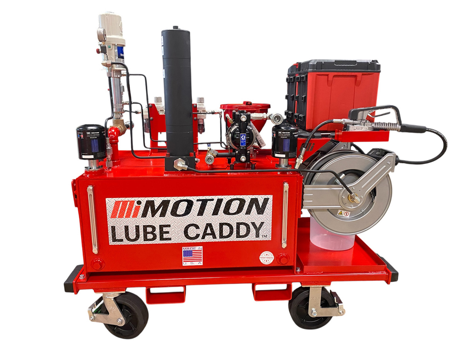 The Motion lube caddy can be customized for even higher efficiency according to application requirements. Photo: Motion