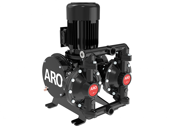 An optional electronic leak detection feature and overpressure protection are available on the ARO EVO 210 pump. Photo: ARO
