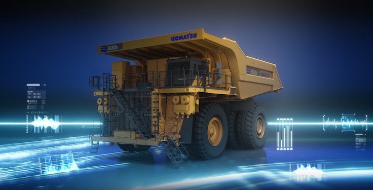 Komatsu is partnering with Applied Intuition to design a unified software-defined vehicle and autonomy platform. Photo: Komatsu