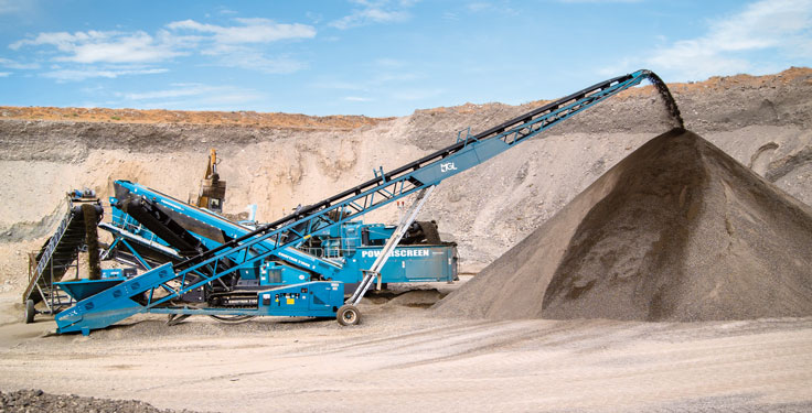 According to Powerscreen of Washington, the Chieftain 2100X inclined screen can handle multiple material sizes and deliver consistent product. Photo: Powerscreen of Washington