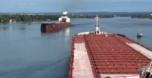 The Lake Carriers' Association (LCA) reported a 3 percent decrease in shipments of limestone on the Great Lakes in August. Photo: LCA