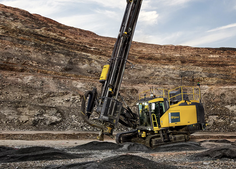 Epiroc says the deployment of its SmartROC D65 MKII autonomous drill rig represents a transformative shift in how quarries can operate. Photo: Epiroc