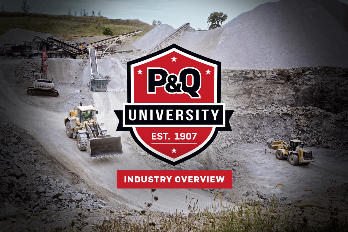 Photo of a modern aggregate operation