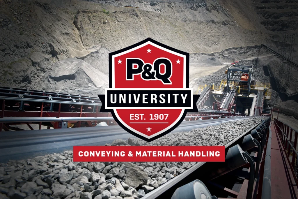 Photo of an inclined conveying operation