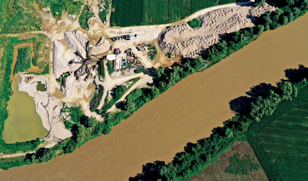 Photo of a site along a river