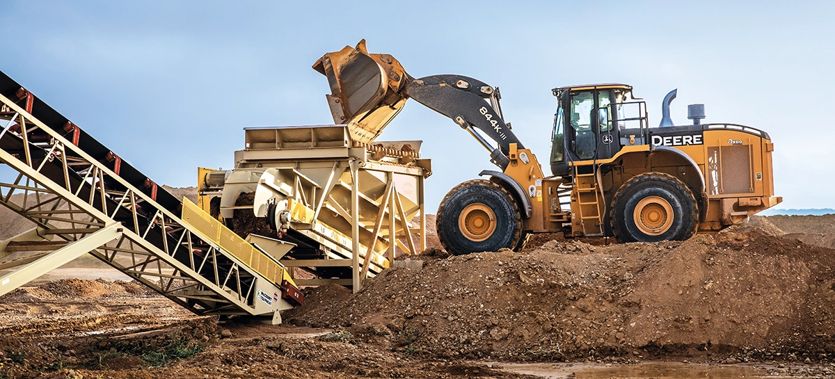 Photo of a feed conveyor