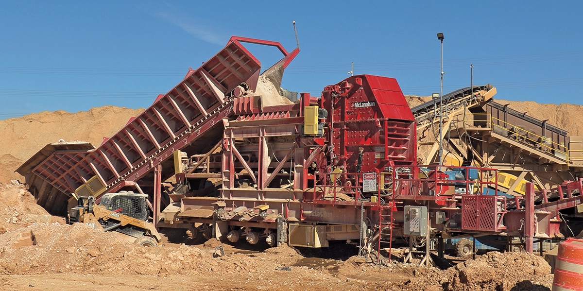 Photo of a safe crushing operation