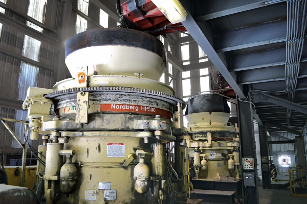 Photo of a cone crusher