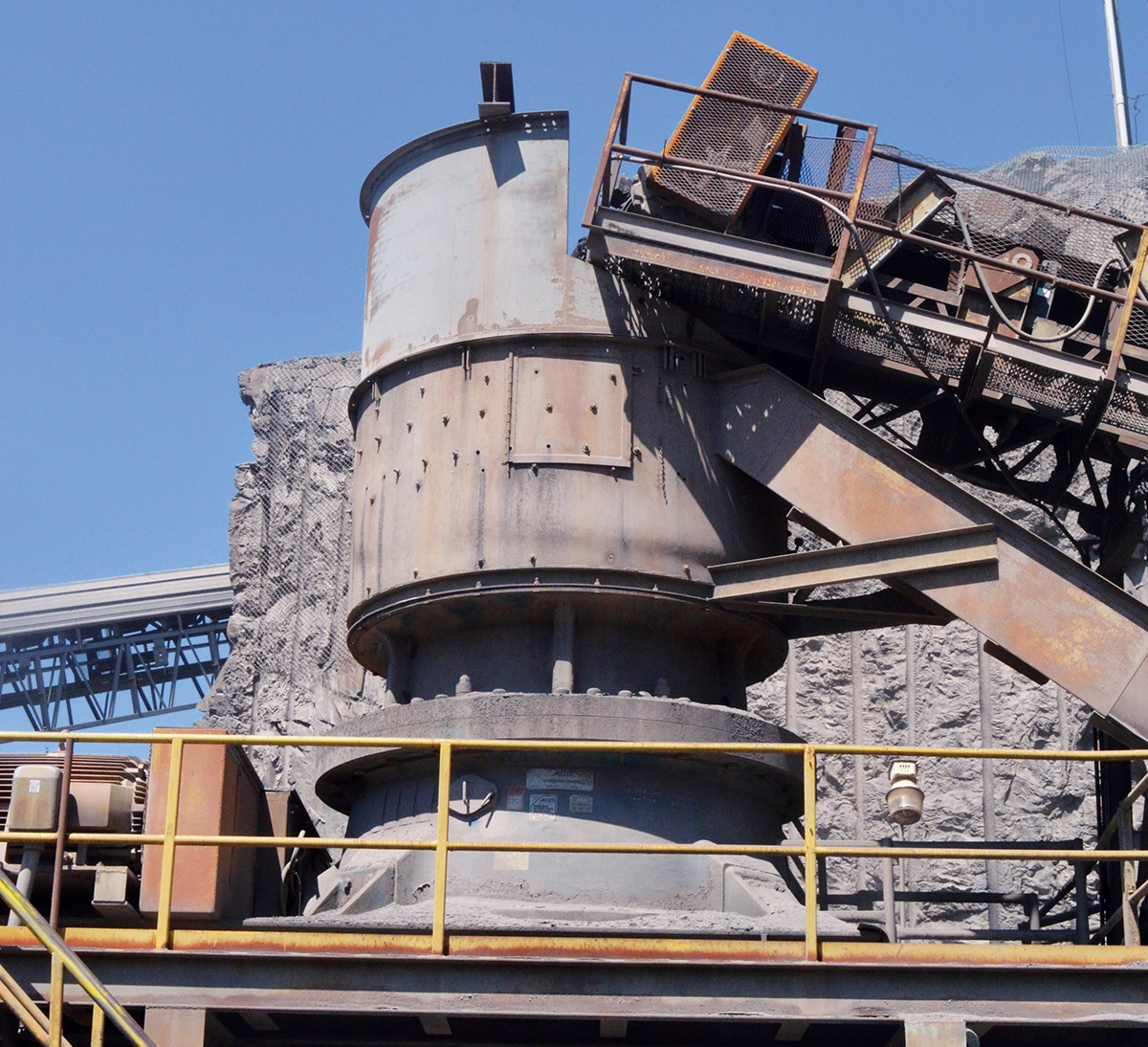 Photo of a cone crusher