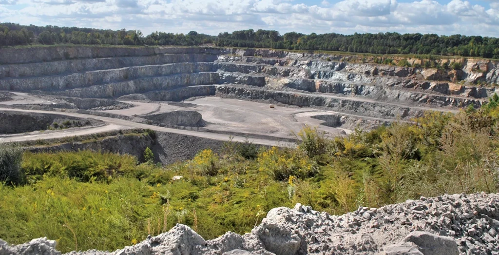 Quarries across the U.S. produce nearly every major rock type – from sedimentary limestone to igneous granite – to meet construction demands.