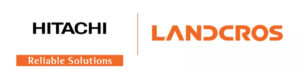 Hitachi and Landcros logos