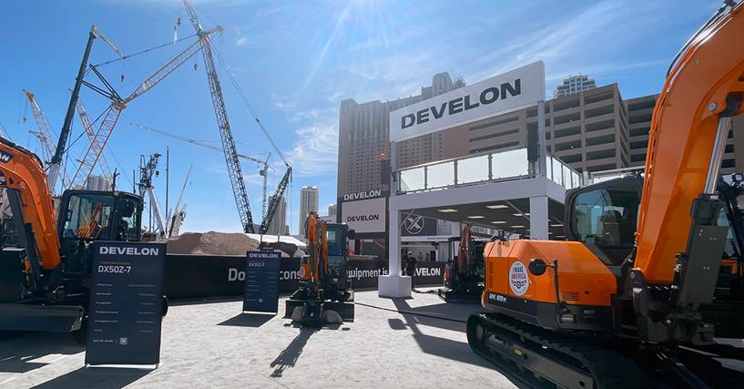Like 2023, Develon will be located in the Festival Grounds at ConExpo-Con/Agg 2026. (Photo: Develon)