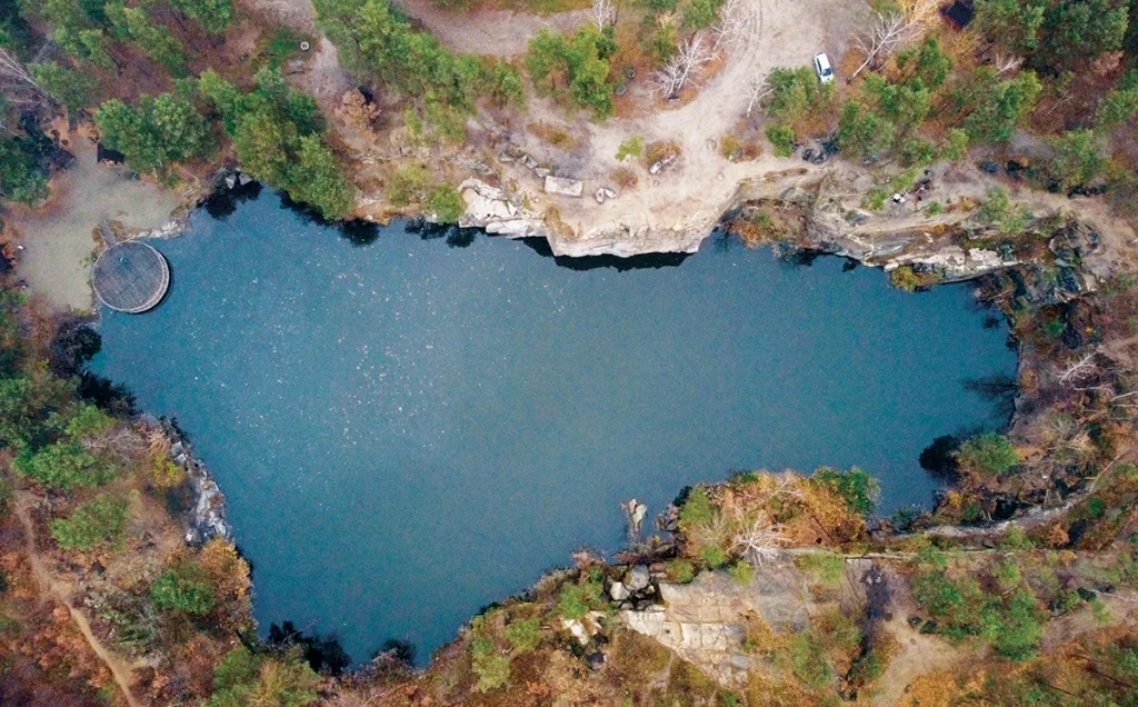 Photo of a settling pond