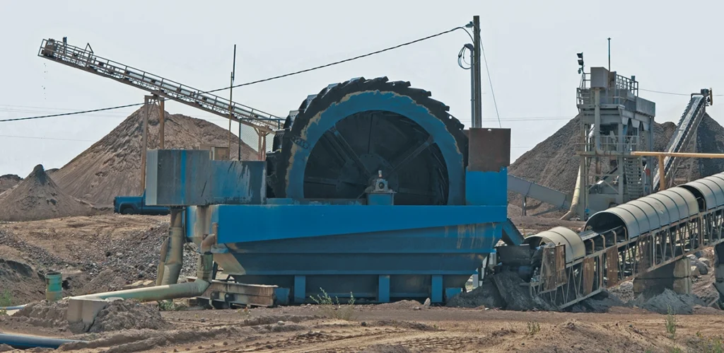 Photo of a bucket wheel