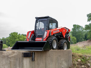 The 3600 V skid steer is one of five new equipment models from Manitou. (Photo: Manitou)