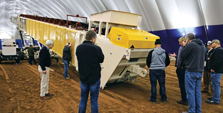 The Knife River Training Center’s heated dome allows for year-round, hand-on training for everyone from industry veterans to up-and-comers. (Photo: Knife River)