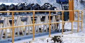 A conveyor drive assembly and supporting components play a key role in improving safety, efficiency and reliability in aggregate conveying systems. (Photo: Douglas Manufacturing Co.)