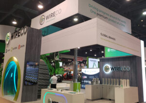 WireCo, whose ConExpo-Con/Agg booth is seen here in 2023, is returning to the show in 2026. (Photo: WireCo)