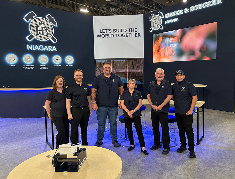 Haver & Boecker Niagara was present in Central Hall of the Las Vegas Convention Center at ConExpo-Con/Agg. (Photo: P&Q Staff)