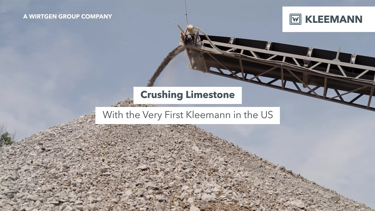 Crushing Limestone with the very first Kleemann in the U.S.