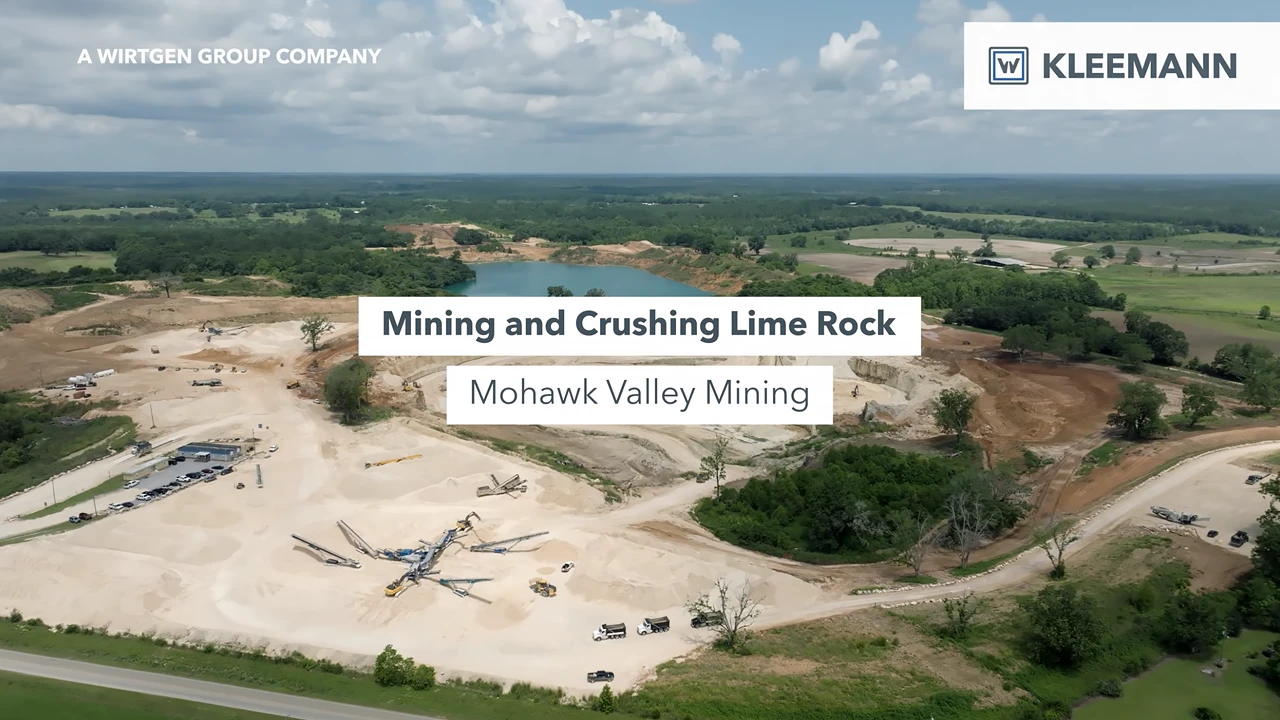 Mohawk Valley Mining, Mining and Crushing Lime Rock