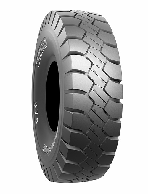 Bridgestone's new VRDU tire providers operators increased ton miles per hour, greater load capacity compared to the two-star Bridgestone VRQP tire and the new rock tread pattern. (Photo: Bridgestone)