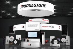 Bridgestone will debut three tires at ConExpo-Con/Agg 2026: the Bridgestone MasterCore V-Steel M-Traction Deep, the Bridgestone V-Steel Rock Deep Ultra and the Firestone Multi Block T. (Photo: Bridgestone)