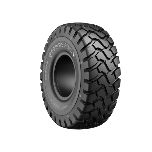 The new Firestone Multi T Block tire from Bridgestone offers offers increased cut resistance compared to the Versabuilt AP tire, deeper tread depth and a new tread block design, and a multi-star and non-directional pattern. (Photo: Bridgestone)