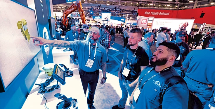 One of ConExpo-Con/Agg’s charms are the guided tech experiences many exhibitors offer. (Photo: ConExpo-Con/Agg)