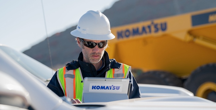 Komatsu's Smart Quarry Autonomous technology can be retrofitted on select Komatsu haul trucks. (Photo: Komatsu)