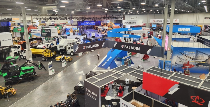 The view from above West Hall of the Las Vegas Convention Center one day ahead of ConExpo-Con/Agg. (Photo: P&Q Staff)