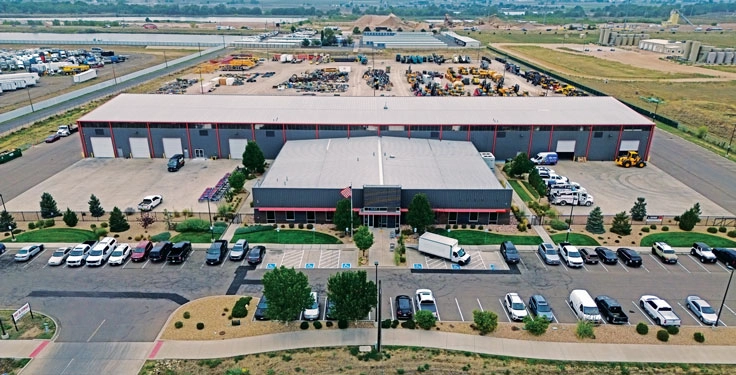 Power Equipment Company’s 52,000-sq.- ft facility is seated on 20 acres, which includes an 8,400-sq.-ft. pole barn to secure parts and provide added storage. (Photo: PECO)