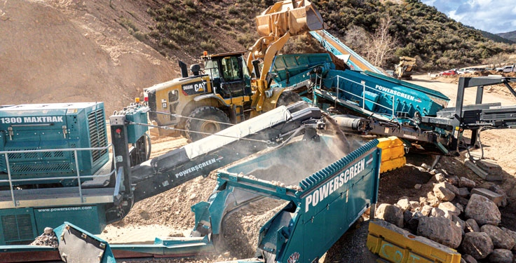 Among the services Dixon Rock & Materials offers are material screening, crushing, excavating and grading. (Photo: Molson Group)
