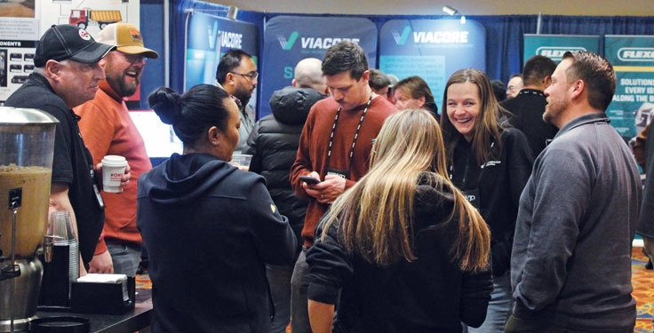 The Ontario Stone, Sand & Gravel Association had a record 39 exhibiting companies participate in its Operations, Health & Safety Seminar in January. (Photo: OSSGA)